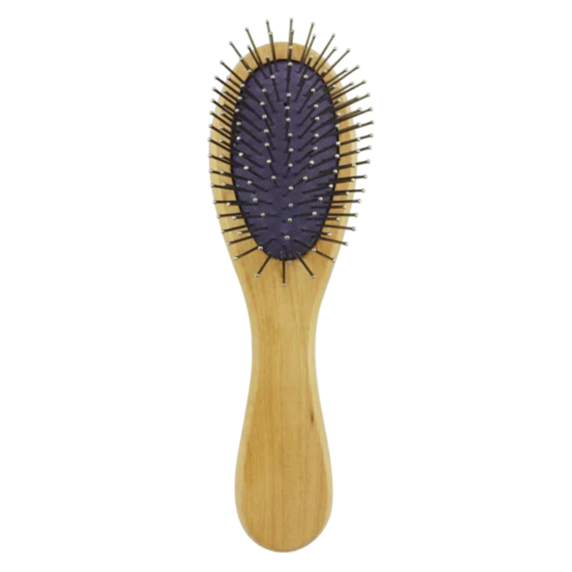 kefa drevená s fialovou gumou L-